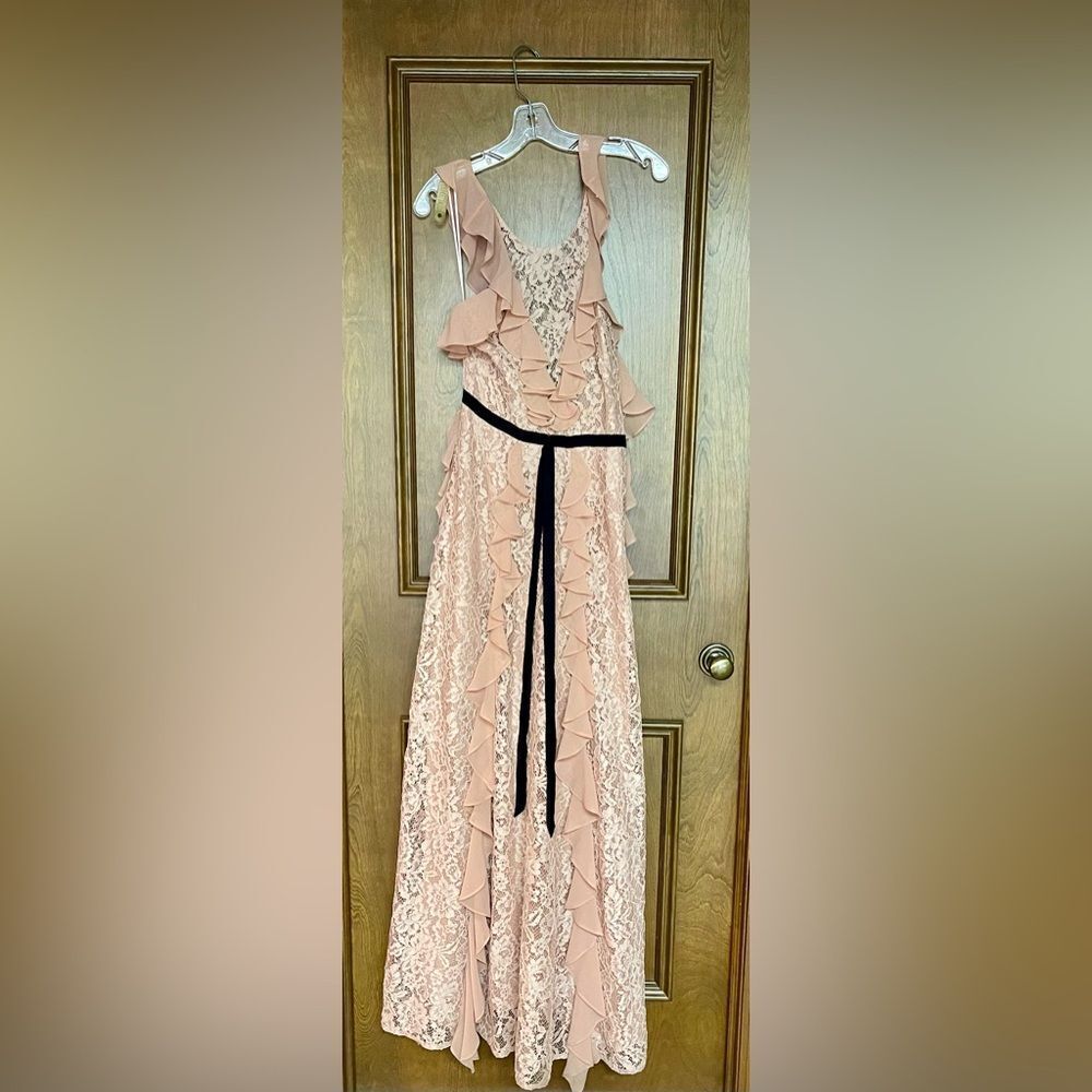 Sachin + Babi Pink One Shoulder Gown
